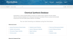 Desktop Screenshot of chemsynthesis.com