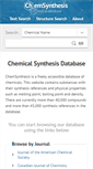 Mobile Screenshot of chemsynthesis.com