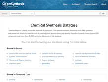 Tablet Screenshot of chemsynthesis.com